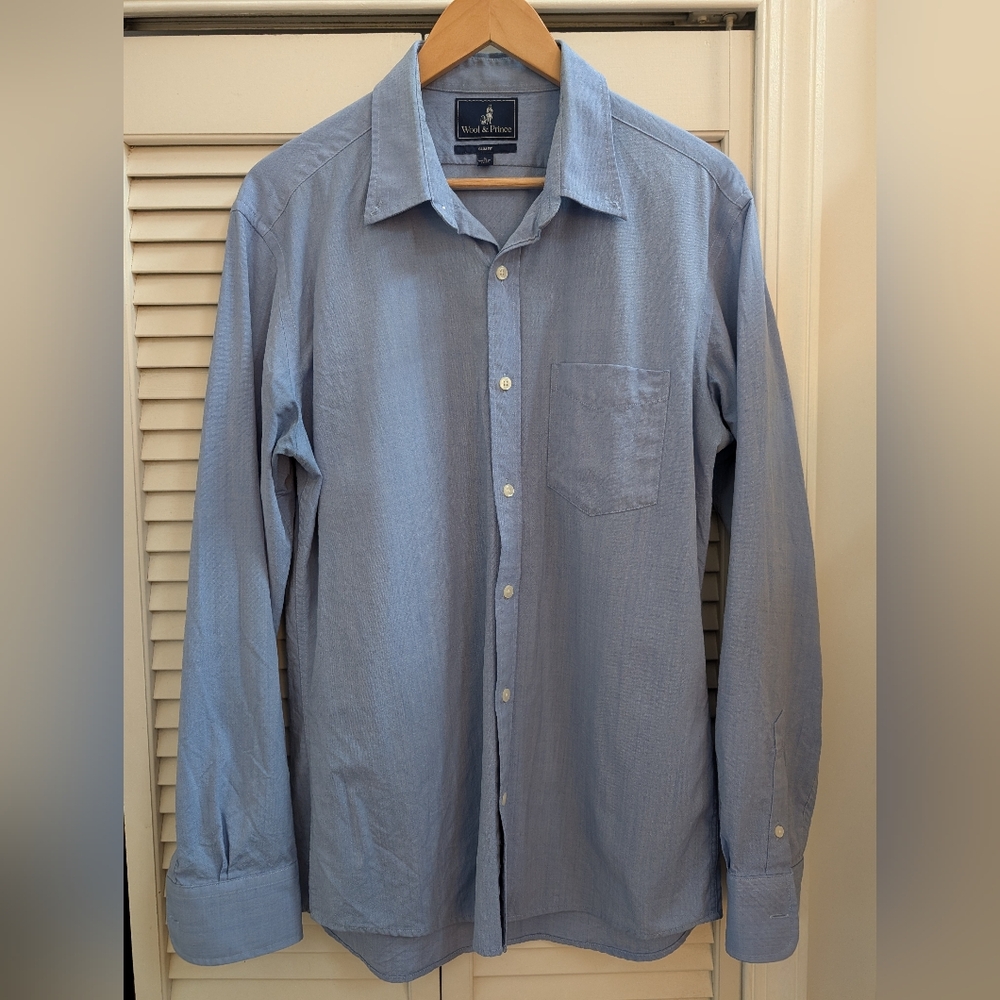 Wool & Prince Merino Button-Down Oxford Shirt